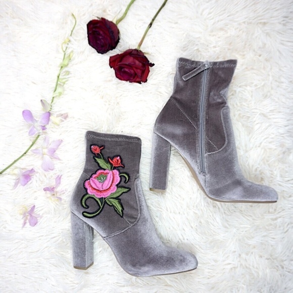 Steve Madden Shoes - Steve Madden Velvet Rose Booties